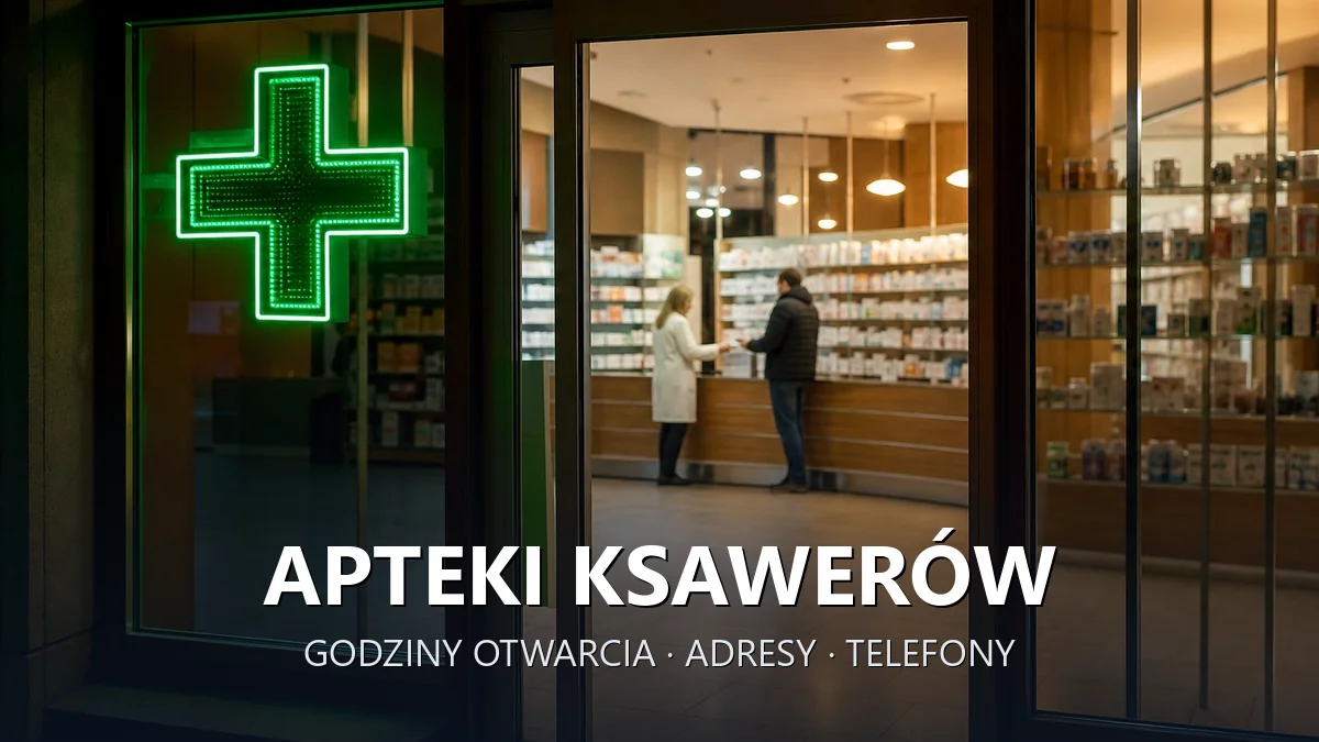 Apteki Ksawerów, powiat pabianicki - adresy, telefony, godziny otwarcia