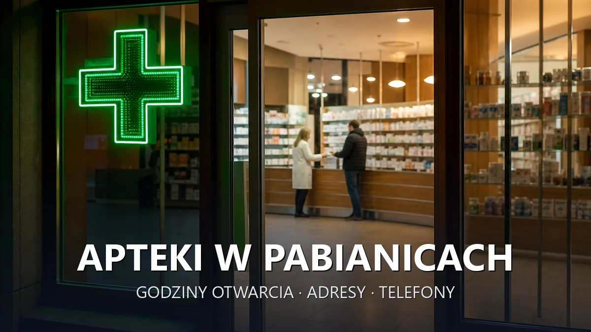 Apteki w Pabianicach - godziny otwarcia i dyżury