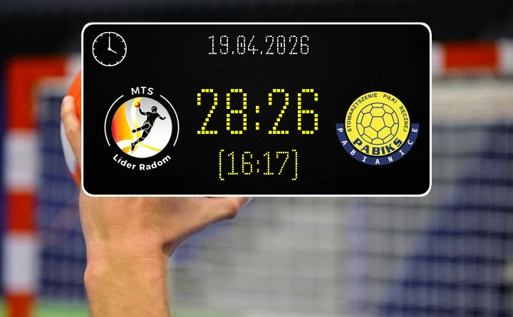 [PIŁKA RĘCZNA] MTS Lider Radom – SPR PABIKS Pabianice 28:26 w I Lidze Mężczyzn (Grupa C) – gospodarze lepsi o dwa gole