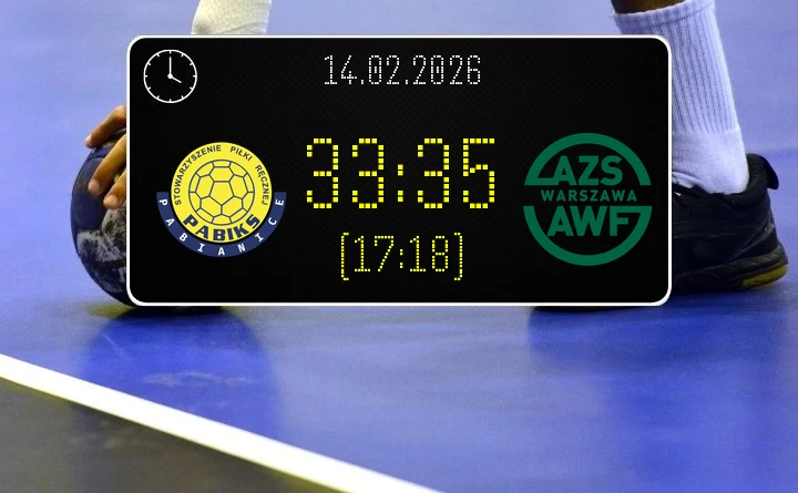 [PIŁKA RĘCZNA] SPR PABIKS Pabianice – KS AZS AWF Warszawa 33:35 – I Liga Mężczyzn (Grupa C), kolejka 16