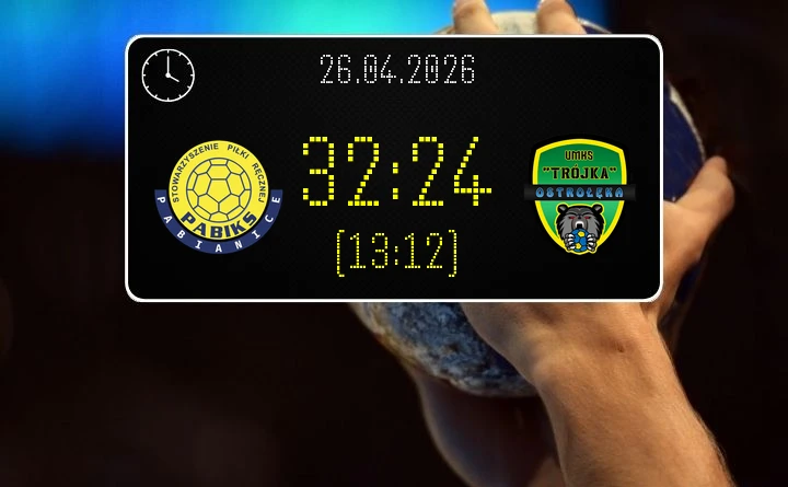[PIŁKA RĘCZNA] SPR PABIKS Pabianice – UMKS Trójka Ostrołęka 32:24 w I Lidze Mężczyzn (Grupa C) – pewne zwycięstwo pabianiczan w ważnym meczu o punkty