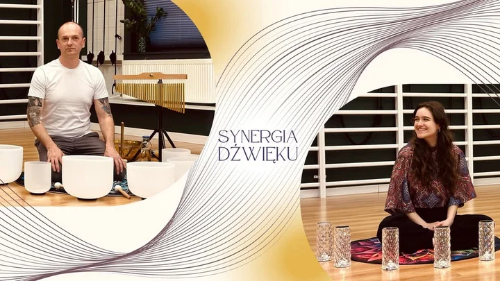 Grafika promocyjna wydarzenia Koncert mis kryształowych ze śpiewem intuicyjnym — Czuła Joga Pabianice