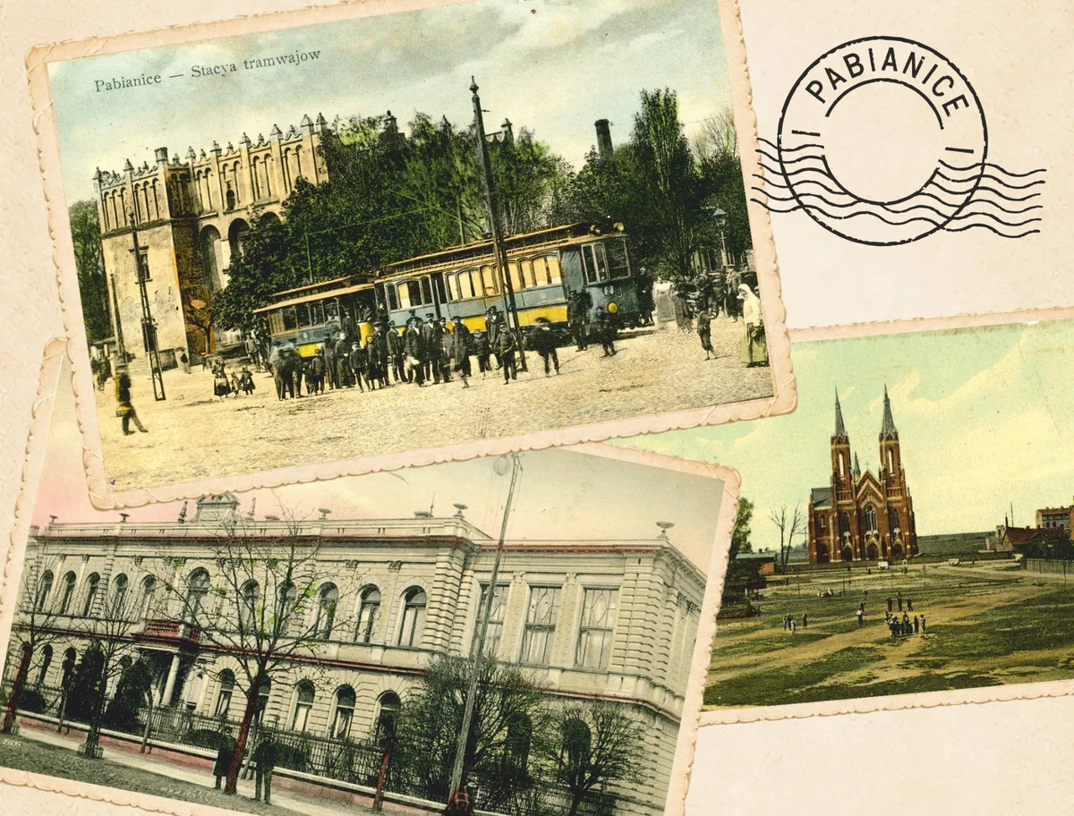 Grafika promocyjna wydarzenia „Pocztówki z Pabianic” – premiera albumu