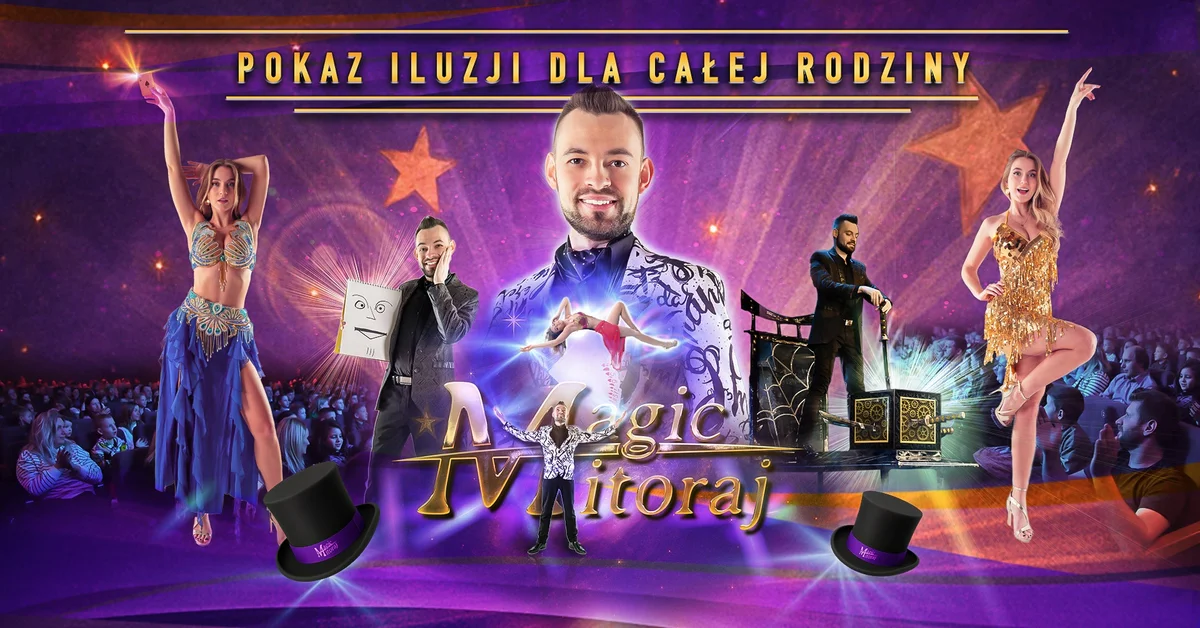 Grafika promocyjna wydarzenia Pokaz iluzji dla całej rodziny w Pabianicach