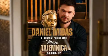 Grafika promocyjna wydarzenia Daniel Midas w Pabianicach: stand-up „Moja Tajemnica” w MOK-u