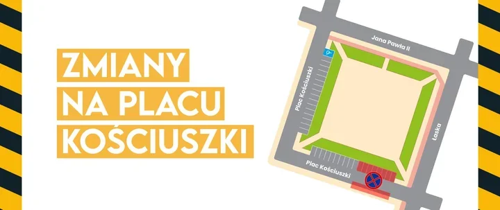 Plac Kościuszki ma zyskać zieleń. Ruszają prace i znikną miejsca parkingowe