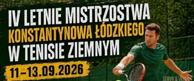 Bezpłatny turniej tenisowy w Konstantynowie. Miejsc jest ograniczona liczba