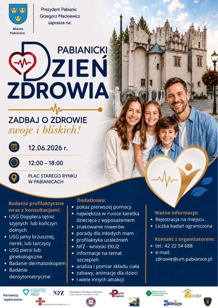 Pabianicki Dzień Zdrowia. Bezpłatne badania i konsultacje na Starym Rynku