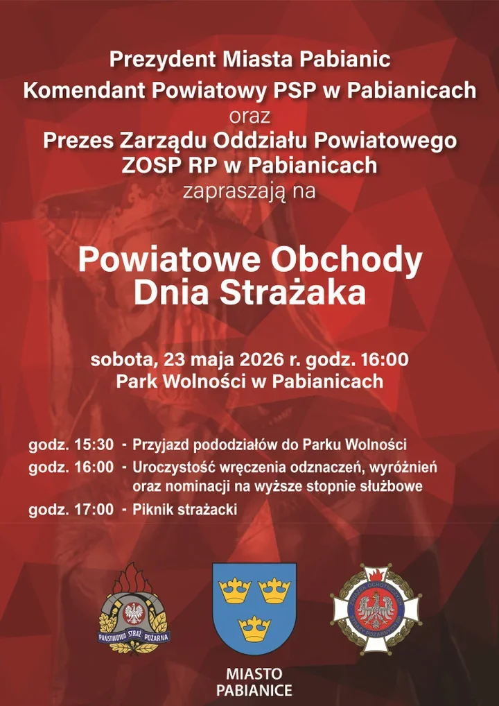 Strażacka majówka wraca do Pabianic. Będą awanse, defilada i piknik