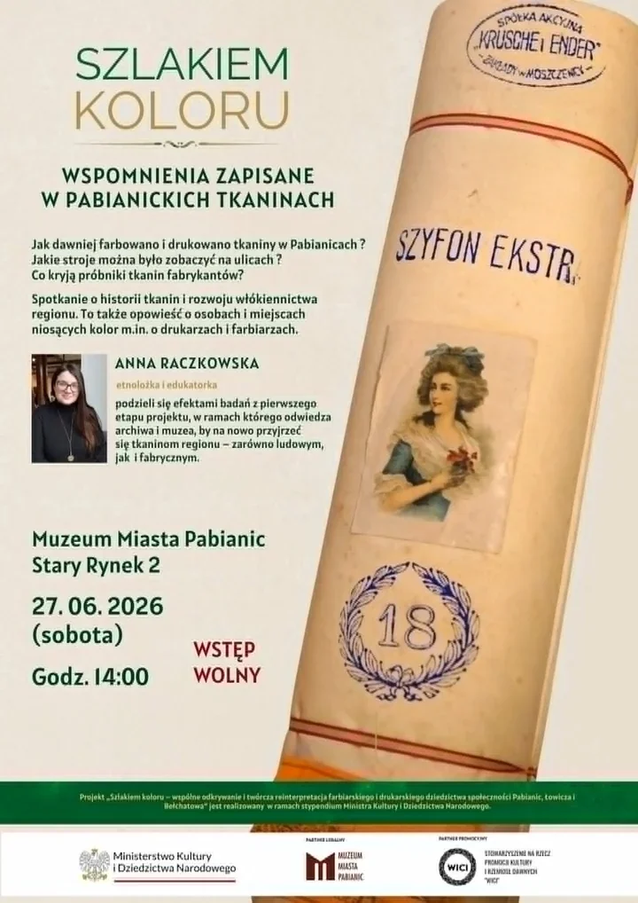 Pabianickie tkaniny i dawne farbiarnie wracają do muzealnej opowieści