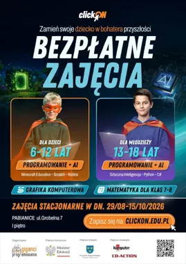 Bezpłatne zajęcia z programowania w Pabianicach. Dzieci poznają też AI