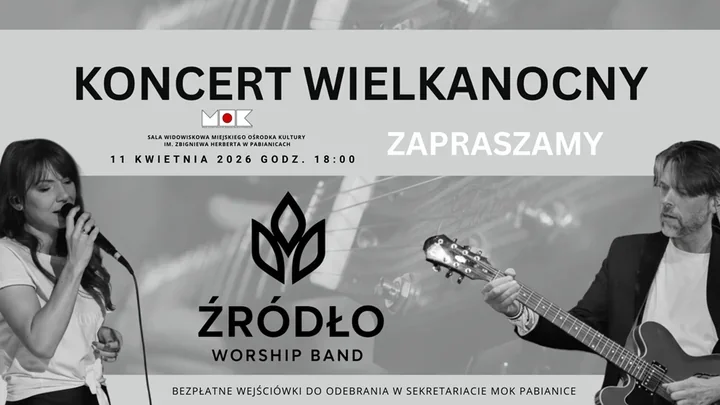 Wielkanocny koncert Źródło Worship Band w MOK Pabianice - energia, która łączy