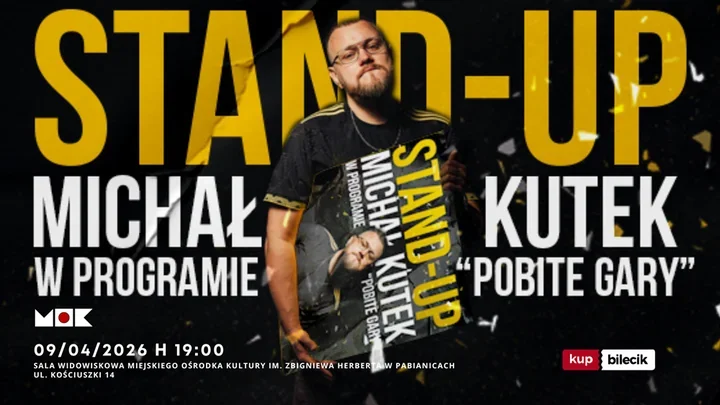 Michał Kutek w Pabianicach - stand-up, który nie idzie na skróty