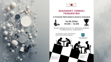 Pabianice znów zagrają w szachy - szybki turniej w MOK-u już w maju ♟️