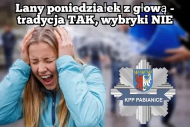 Lany Poniedziałek potrafi skończyć się źle - policja ostrzega przed wybrykami