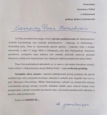 Mieszkańcy chwalą policję - kryminalni zatrzymali sprawcę kradzieży