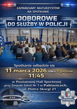 Maturzyści zaproszeni do Policji - będą pirotechnicy, testy sprawności i rekrutacja