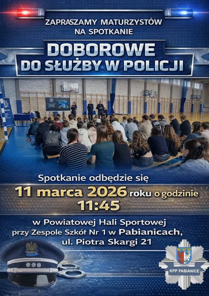 Maturzyści zaproszeni do Policji - będą pirotechnicy, testy sprawności i rekrutacja
