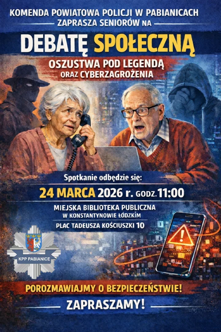 Seniorzy w Konstantynowie - policja ujawnia sposób działania oszustów