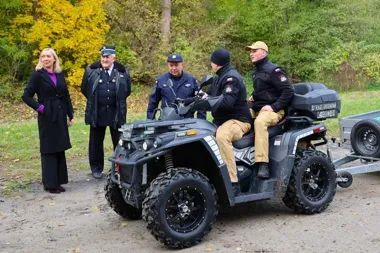 Pożar lasu i poszukiwania zaginionego. Służby ćwiczyły w Lutomiersku