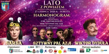 W Parku Wolności trzy koncerty i rodzinne atrakcje. Lato z Powiatem wraca do Pabianic